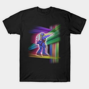 Spacewalker in Time Dimensions T-Shirt